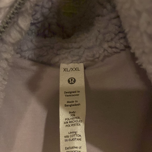 Lululemon oversized sherpa half zip - Picture 2 of 2
